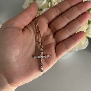 Sterling silver cross necklace
